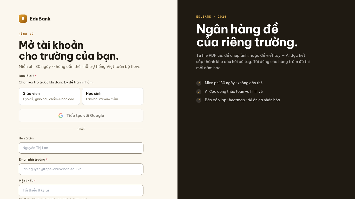 Đăng ký tài khoản
